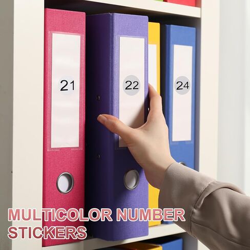 PATIKIL 500pcs 1" Number Stickers, Number 30 Sticker Numbers Labels Round Small Vinyl Self Adhesive Label Circle Decals 1 Roll for Photo Album Poster Table, Black in Kuwait