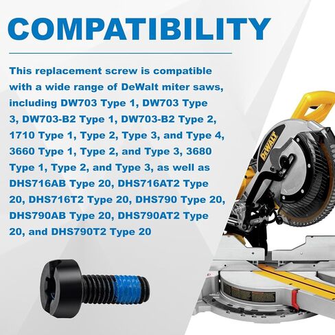 2 حزمة 394589-01 برغي متوافق مع ديوالت ميتري المنشار بليد أربور بولت بديل لـ DW703 DW704 DW705 DWS782 DW706 DW715 DW718 DHS790 DWS779 DWS780 in Kuwait