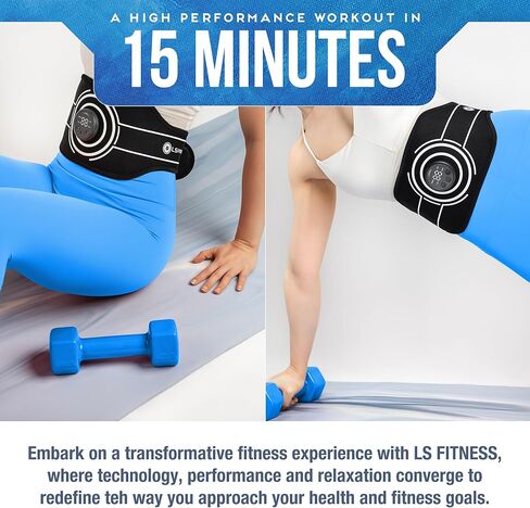 حزام Ab Stimulator EMS - تنشيط العضلات الأساسية ودعم التدريب، مدرب عضلات البطن اللاسلكي القابل للتعديل للتمارين المنزلية in Saudi Arabia