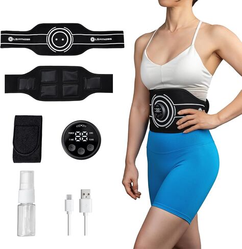 حزام Ab Stimulator EMS - تنشيط العضلات الأساسية ودعم التدريب، مدرب عضلات البطن اللاسلكي القابل للتعديل للتمارين المنزلية in Saudi Arabia