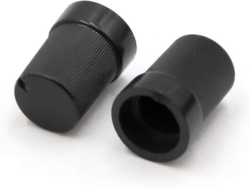 uxcell 50Pcs 6mm Plastic Shaft Insert Dia Potentiometer Control Knobs Black 10 x 14mm in Saudi Arabia