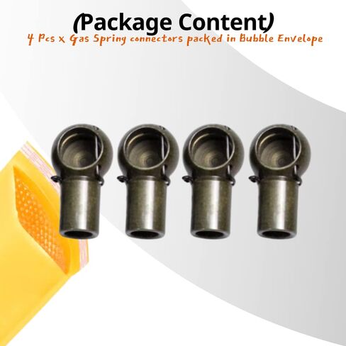 Qty 4 Metal Material Replace Ball Stud Socket,M6 Female 10mm Thread Lift Support Joint Connectors Gas Spring Strut Bearing End Fitting in Saudi Arabia