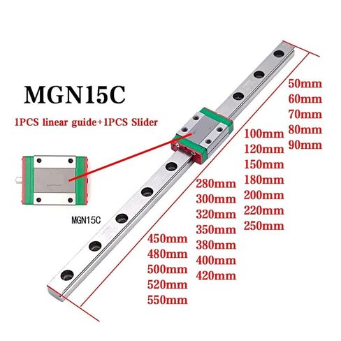 Alloy Steel Linear Guide + Slider MGN15C(120mm) in Saudi Arabia