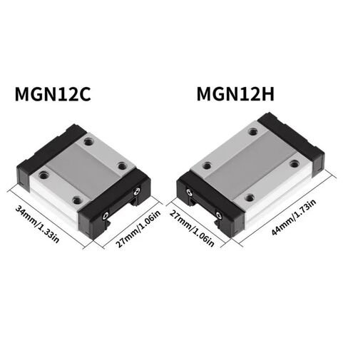 12mm MGN12 L=600-1000 mm Linear Guide + MGN12H Linear Black Slide(700mm) in Saudi Arabia