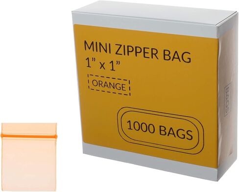 BAAAGS 1000 Pcs Tiny Bags, Pink 1"x1" Small Plastic Zipper Jewelry Bags For Bead, Crafts, Small Parts in Saudi Arabia