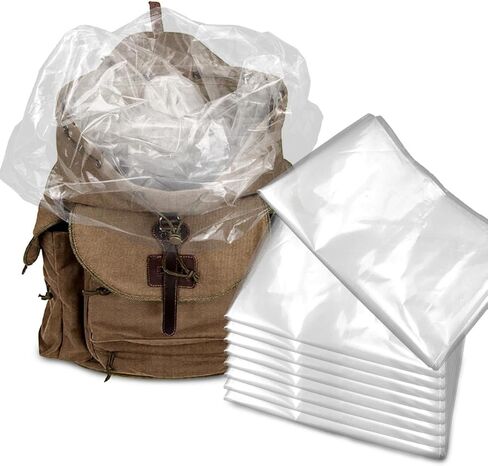 Thick Plastic Bags for Backpacking Bags 23.62x35.43 Inch 10 Pieces 5.5 Mil Pack Inner Liners Clear Multi Use in Kuwait