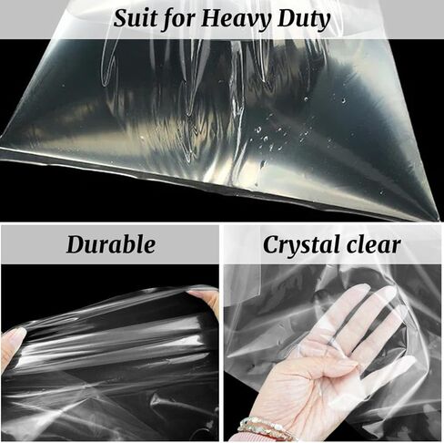 Thick Plastic Bags for Backpacking Bags 23.62x35.43 Inch 10 Pieces 5.5 Mil Pack Inner Liners Clear Multi Use in Kuwait