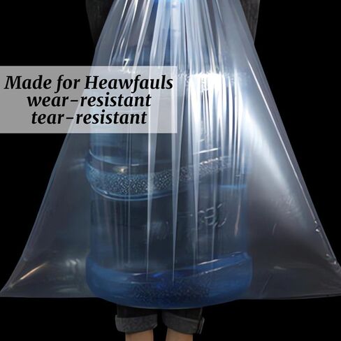 Thick Plastic Bags for Backpacking Bags 23.62x35.43 Inch 10 Pieces 5.5 Mil Pack Inner Liners Clear Multi Use in Kuwait