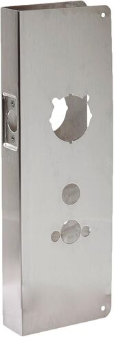 Don-Jo 5000-CW 22 Gauge Stainless Steel Wrap-Around Plate, Satin Stainless Steel Finish, 5" Width x 15" Height, 2-3/4" Backset, 1-3/4" Door Size, for Kaba and Simplex 5000 Series in Saudi Arabia