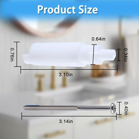 RP18627 موسع جذع الصنبور متوافق مع حوض دلتا وصنابير الدش وملحقاتها، لصنبور دلتا قطعتين مقبض صمام الدش تمديد خرطوم الدش ومحول المياه مع مسامير in Kuwait