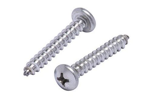 Bolt Dropper 10 X 1-1/4" Pan Head Phillips Wood Screw, (50 Pack), 18-8 (304) Stainless Steel Screws Corrosion Resistant Commercial Grade Bolts in Saudi Arabia
