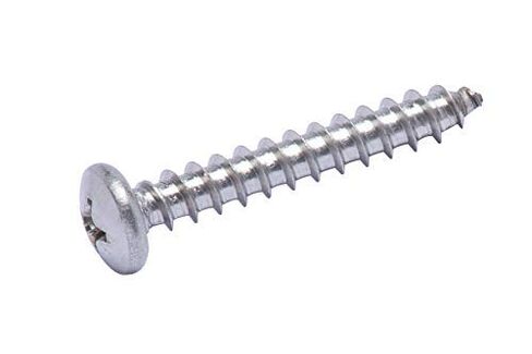 Bolt Dropper 10 X 1-1/4" Pan Head Phillips Wood Screw, (50 Pack), 18-8 (304) Stainless Steel Screws Corrosion Resistant Commercial Grade Bolts in Saudi Arabia