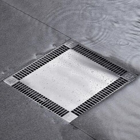 Stainless Steel Drainage Grate - Heavy Duty, All-Around Drainage Solution for Sewer, Yard, and Sidewalks - Rust-Resistant, Durable & Easy to Install in Saudi Arabia