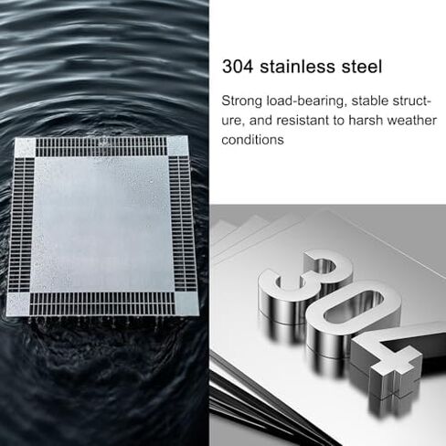 Stainless Steel Drainage Grate - Heavy Duty, All-Around Drainage Solution for Sewer, Yard, and Sidewalks - Rust-Resistant, Durable & Easy to Install in Saudi Arabia