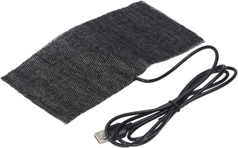 USB Heating Pad Heated Mat Electric Warming Mat Black USB Carbon Fiber Heating Mat 5V Pad Warm Blanket, Pouch 20 × 10 Cm in Kuwait