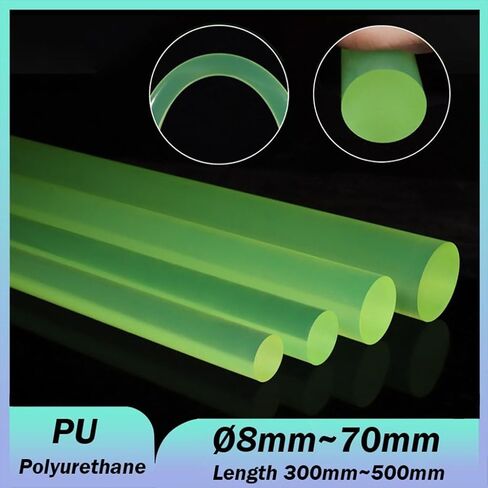 1Pcs PU Polyurethane Round Rod Solid Plastic Elastic Rubber Bar 8mm-70mm Construction Machinery Shock Absorbing Rod Sticks(40mmx500mm) in Saudi Arabia