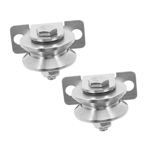2Pcs Stainless Steel Cable Pulleys with Internal Bearings Heavy Duty Wall Mounted Groove Wheels for Sliding Doors and Pulley Systems Versatile and Easy to Install in Saudi Arabia