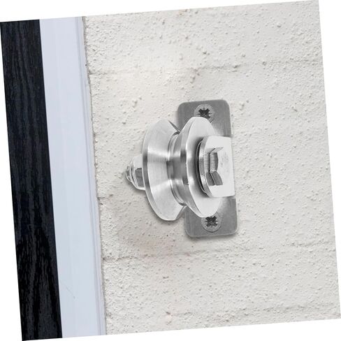 2Pcs Stainless Steel Cable Pulleys with Internal Bearings Heavy Duty Wall Mounted Groove Wheels for Sliding Doors and Pulley Systems Versatile and Easy to Install in Saudi Arabia