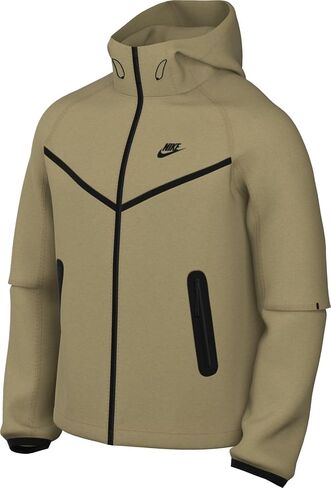 Nike Tech Men's Woven Jacket (Parachute Beige/Parachute Beige/Black, HM7151-297) Size Large in Saudi Arabia