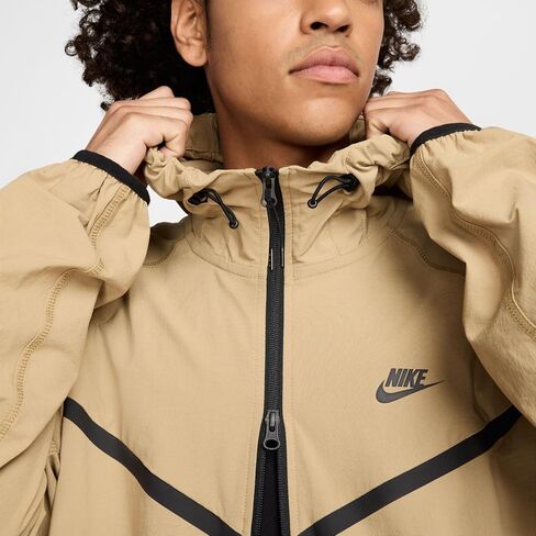 Nike Tech Men's Woven Jacket (Parachute Beige/Parachute Beige/Black, HM7151-297) Size Large in Saudi Arabia