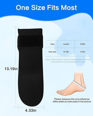 حزمة ثلج للكاحل من fadfun للتورم، جوارب ثلج علاجية باردة/ساخنة للقدمين، جوارب ضغط جل جل قابلة لإعادة الاستخدام، لتهدئة التهاب اللفافة الأخمصية، التهاب وتر العرقوب، التواء، تخفيف الألم، للنساء والرجال in Kuwait