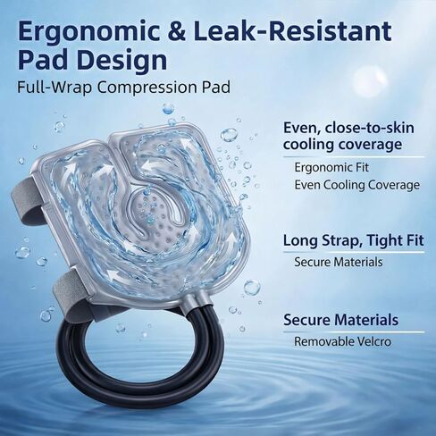 Ice Machine for Knee After Surgery – Cold Therapy Machine with Auto Timer, Leak-Proof Reinforced Bucket & Adjustable Flow for Knee Replacement and Multi-Joint Recovery in Saudi Arabia