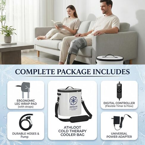 Ice Machine for Knee After Surgery – Cold Therapy Machine with Auto Timer, Leak-Proof Reinforced Bucket & Adjustable Flow for Knee Replacement and Multi-Joint Recovery in Saudi Arabia