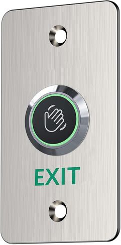 IP67 Waterproof Infrared Sensor Exit Button Stainless Steel(115X40mm (4.53X1.57in)) with LED Indicator and Box NO/NC in Kuwait