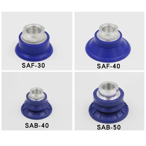 1PCS Pneumatic Manipulator Parts Vacuum Sucker Industrial Nozzle SAB Flat Rubber Silicone Bellows Suction Cups(QLF-02-20) in Saudi Arabia