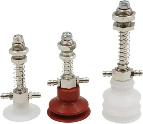 10PCS Small Head 7mm Manipulator Vacuum Chuck Base Pneumatic Bracket Side Tail Intake Sucker M10 Fixing Suction Cups(TS-7-L120-M10) in Saudi Arabia