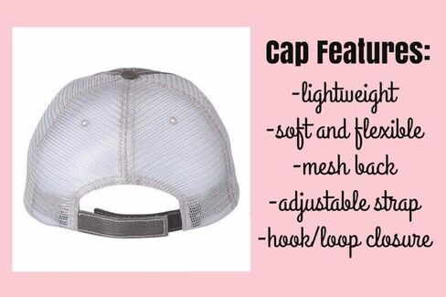 نساء مخصص للنساء ، قبعة البيسبول المخصصة للنساء ، قبعة خلفية مخصصة للأحرف الأولى مع الأحرف الأولى in Kuwait