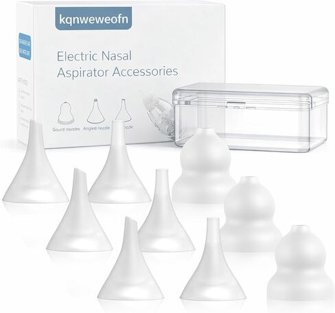 3 قطع من رؤوس شفاط الأنف المصنوعة من السيليكون للأطفال الرضع والصغار، القرع، القمع والفوهات المسطحة، متوافقة مع GROWNSY، Watolt، LittleTora، HEYVALUE، Cocobela، HailiCare، KIDIRA، TEQIN، X-Bosak in Kuwait