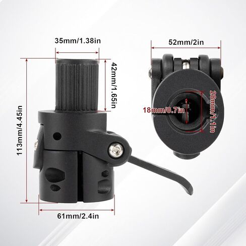 PSLER Scooter Folding Pole for M365 Electric Scooter Folding Pole Base for M365/PRO/PRO2/1S Electric Scooter Parts in Saudi Arabia