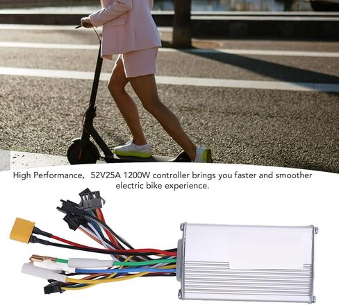 52V 25A 1200W Electric Bike Controller, High Power Motor Speed Controller for Dual Drive & Rear Wheel E Bikes Scooters in Saudi Arabia