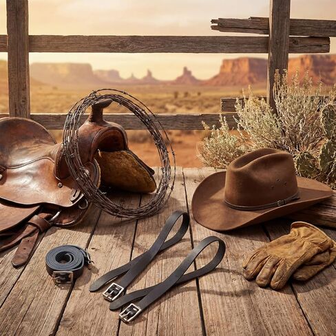 Hsei 4 Pcs Leather English Spur Straps, 1/2" x 16.5" Riding Spurs Straps with Adjustable Buckle for Men Women, Classic Look Strap for Boots, Spurs, Black in Kuwait