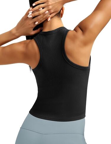 UBCUTE Women’s Tank Top with Built-in Bra, Racerback Workout Top for Large Bust, Casual Athletic Shirt for Yoga Activewear in Saudi Arabia