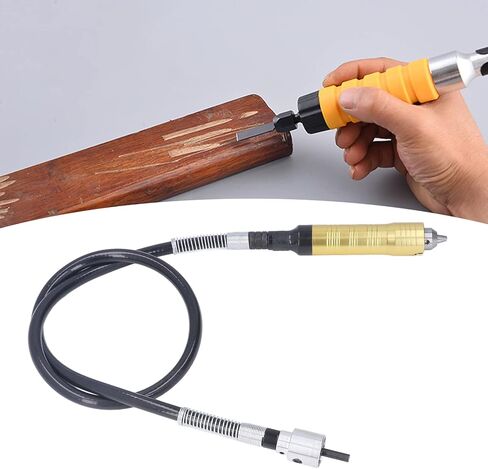 Shaft Adapter Attachment, 10Pcs Flexible Extension Chuck Key for Power Drill, Stainless Steel - Ergonomic Design, Time Saving, Ideal for Engraving and Polishing in Saudi Arabia