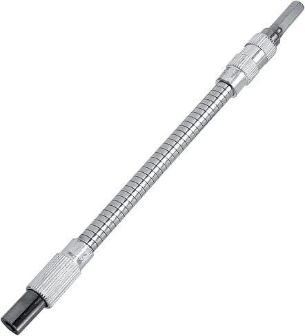 CHICIRIS Bit Holder Connecting Link Flexible Shaft 1/4in Durable Metal Material for Hex Fit for Confined Spaces and Home Improvement Projects in Saudi Arabia
