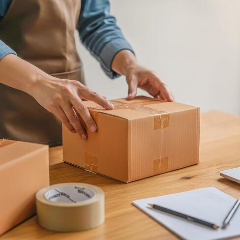 30 Pack Shipping Boxes, 6X6X4 Small Corrugated Boxes, Brown Corrugated Cardboard Box Bulk, Small Mailing Packing Box for Home or Business Packing Moving Mailing in Saudi Arabia