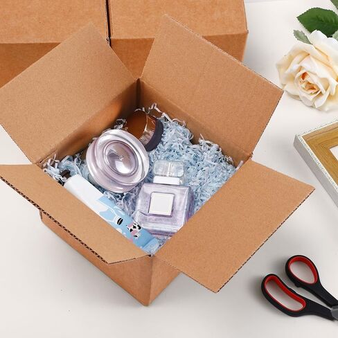 30 Pack Shipping Boxes, 6X6X4 Small Corrugated Boxes, Brown Corrugated Cardboard Box Bulk, Small Mailing Packing Box for Home or Business Packing Moving Mailing in Saudi Arabia