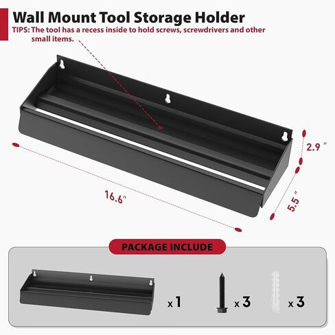 حامل المطرقة على الحائط، منظم المطرقة، مجموعة أدوات تخزين الأدوات اليدوية للجراج، المنزل، ورشة العمل، المصنع والمزيد in Kuwait