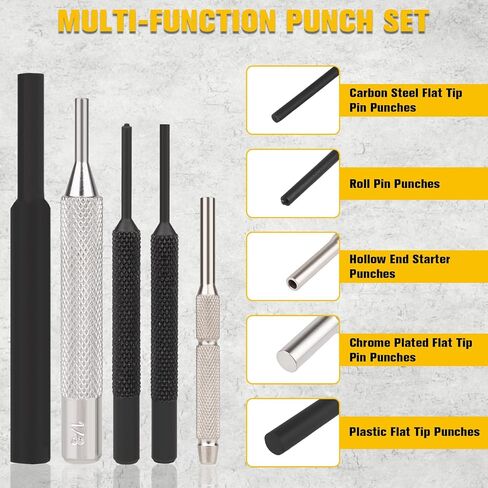 مجموعة ثقب من 23 قطعة من Beaiguna، مجموعة أدوات ميكانيكية مطورة، مجموعة ثقب ومطرقة مع كتلة مقعد، أداة ثقب معدنية فولاذية لصنع المجوهرات، وإصلاح الساعات، والإصلاحات الميكانيكية، وأشغال المعادن in Kuwait