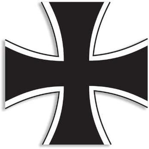 German Iron Cross Shaped 3M Reflective Sticker| Deutschland Germany Decal in Saudi Arabia