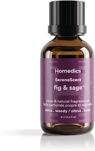 Homedics SereneScent Parisian Affair Fragrance Oil 15ml | Floral Fresh Blend with Bergamot, Rose & Sandalwood | USDA Biobased Essential Oil Diffuser Scent | Waterless Cold Air in Saudi Arabia