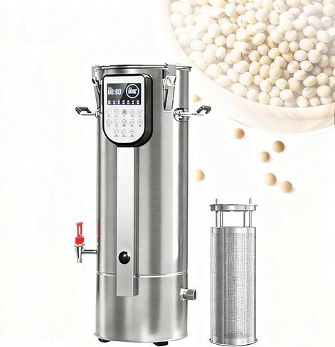 Automatic Soy Milk Maker Commercial Stainless Steel Soybean Milk Machine with Slag Separation, Efficient Grinder for Canteens (18L) in Saudi Arabia