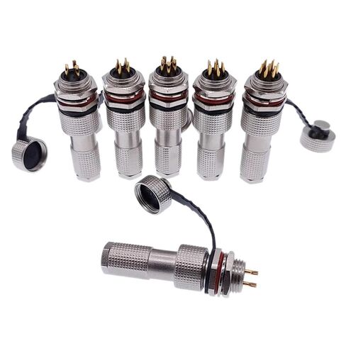 موصل معدني M12 GX12 12G موصلات النحاس الاتصال 2pin3pin4pin5pin6pin7pin 5A المقبس مجموعة 1 قطعة (6p) in Saudi Arabia
