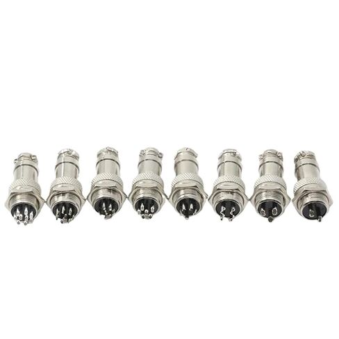 5Pcs Female and Male of Aviation Connector Diameter 16mm 2/3/4/5/6/7/8/9 Pins GX16 Socket(7 pins Connector) in Saudi Arabia