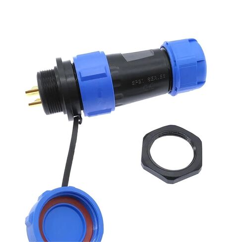 SP2110 SP2112 Connector Back Nut SP21 2pin 3pin 4pin 5pin 7pin 9pin 12 Pin Connectors Socket 1Pcs(4 pin) in Saudi Arabia