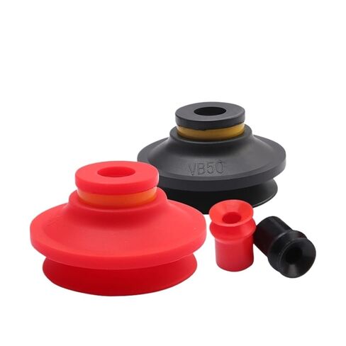 10PCS Vacuum red Silicone Sucker Single/Double Layer of Resistance to high Temperature Oil Chuck VF VB Suction Cups(VF-40 Black) in Saudi Arabia