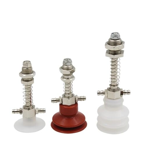 50Pcs Industrial Strength Silicone Vacuum Chuck Pneumatic Suction Cups MP BT Nozzle Large Head Red & White Triple Layer(MP-S10,Red Color) in Saudi Arabia